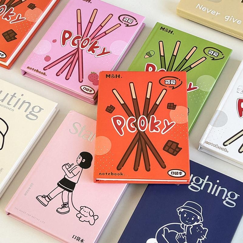 簡約筆記本 A7口袋本 tacotaco手賬本 高顏值迷你小本子 硬面手帳本 學生空白記事本-細節圖2