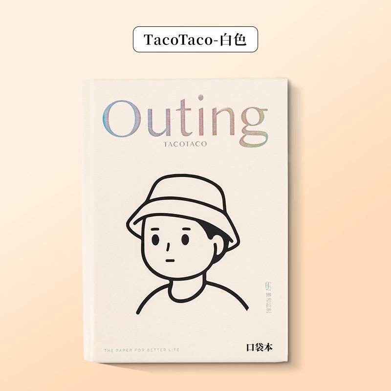 簡約筆記本 A7口袋本 tacotaco手賬本 高顏值迷你小本子 硬面手帳本 學生空白記事本-細節圖6
