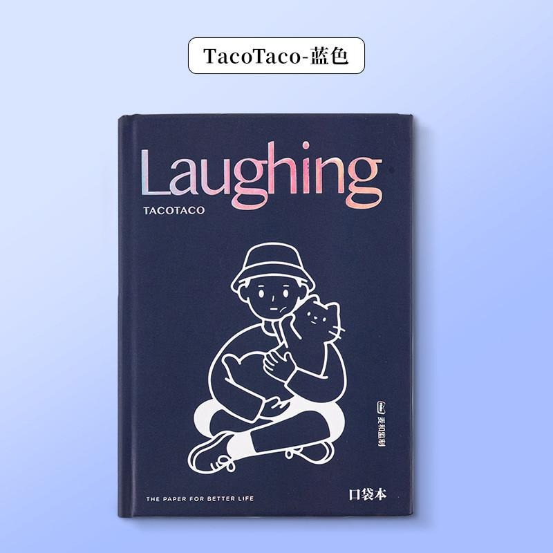 簡約筆記本 A7口袋本 tacotaco手賬本 高顏值迷你小本子 硬面手帳本 學生空白記事本-細節圖7