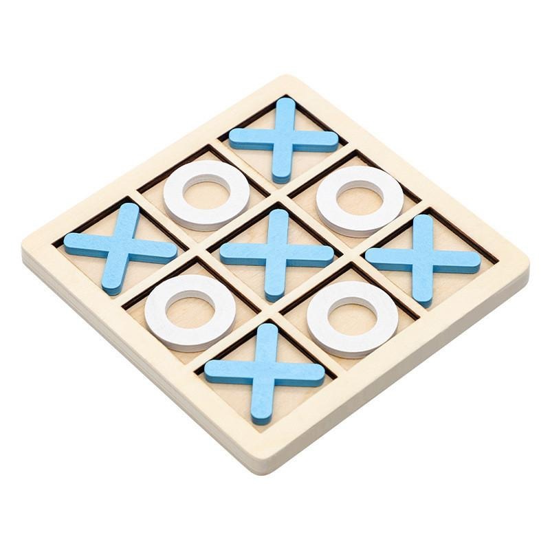 井字棋 木製玩具 兒童益智遊戲 XO雙人對戰 棋盤遊戲 木製教具 兒童玩具 親子互動推薦-細節圖6