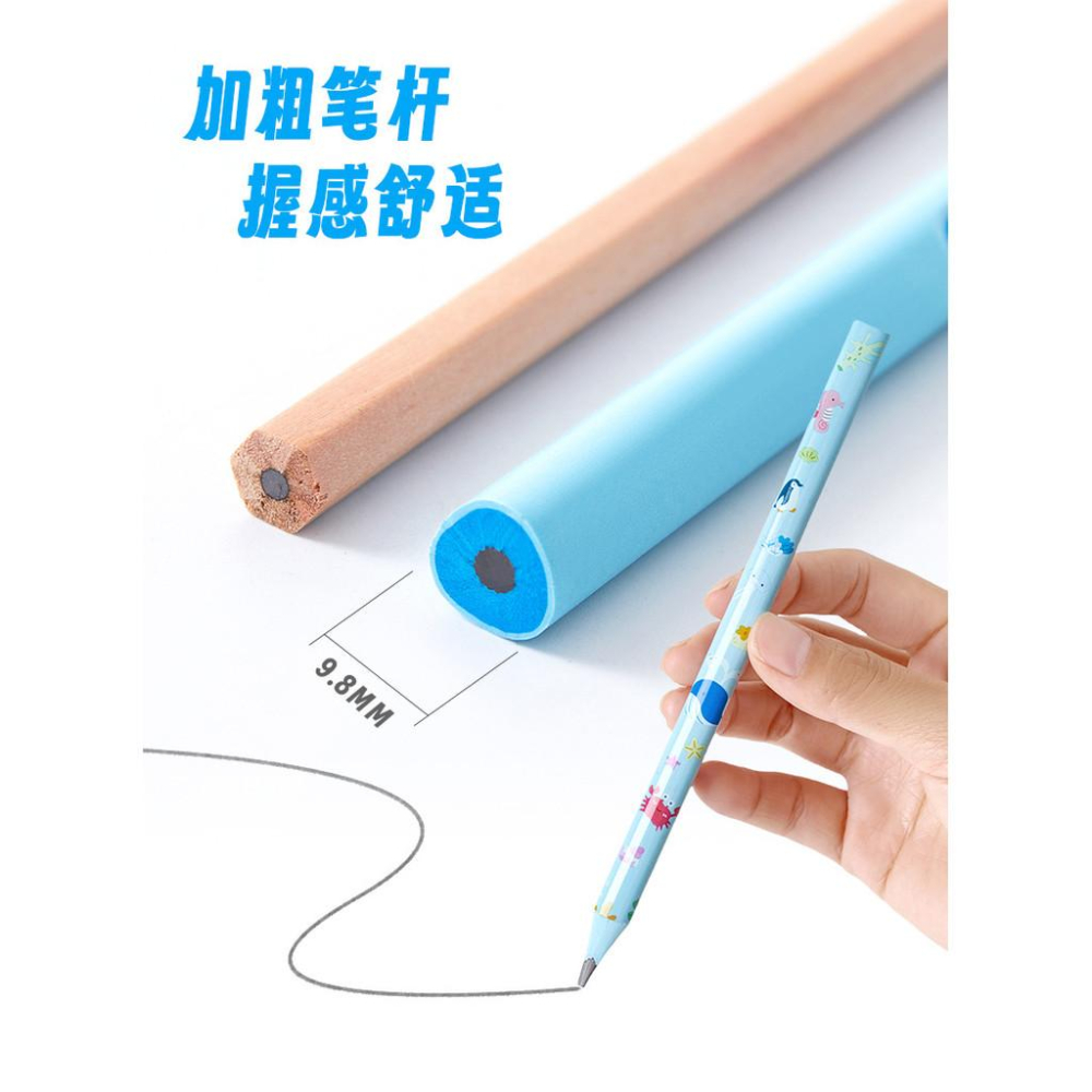 加粗鉛筆 大三角鉛筆 2B鉛筆 卡通鉛筆 學習鉛筆 盒裝鉛筆 學生禮物 加粗筆桿 正姿鉛筆 好握鉛筆 動物 學生鉛筆-細節圖5