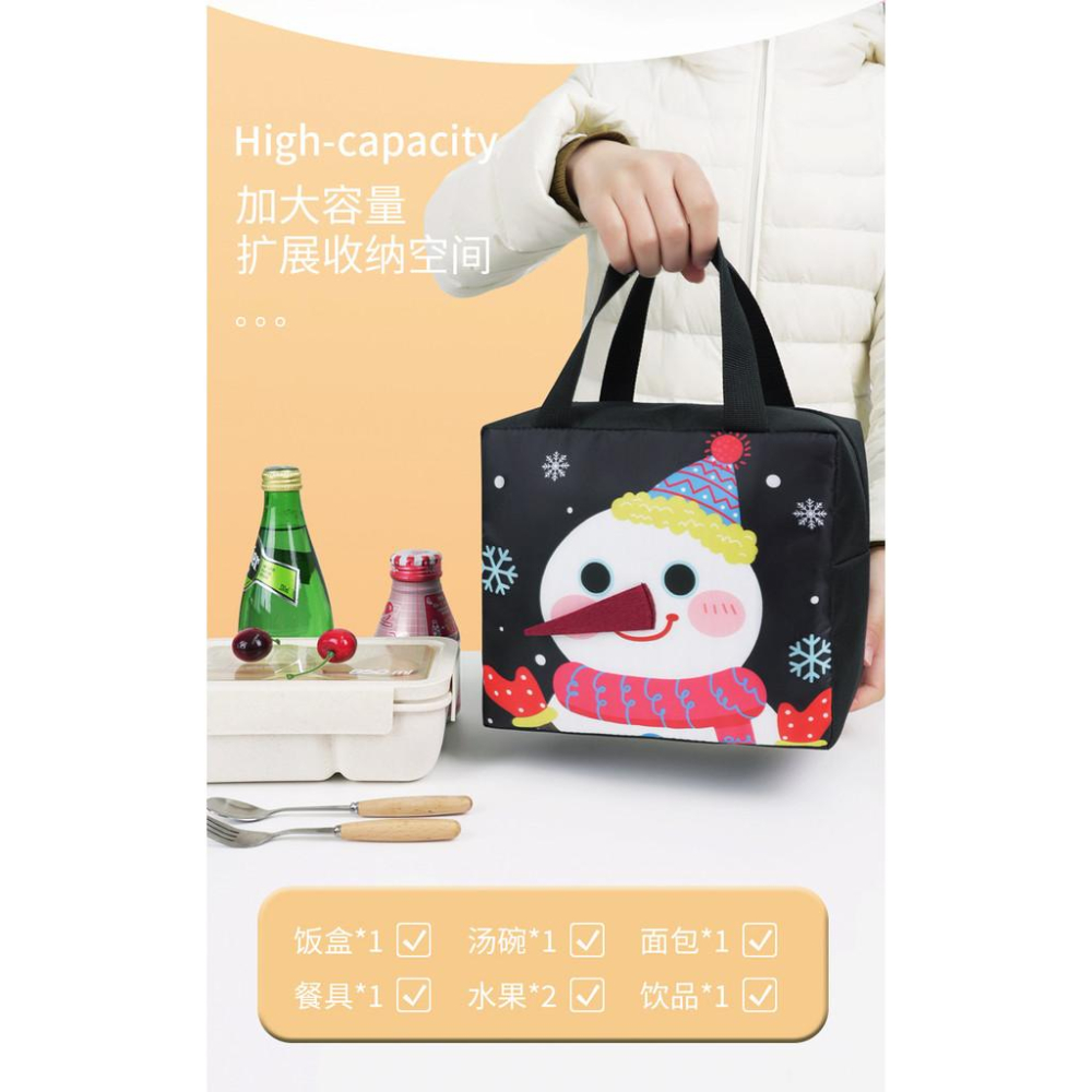 卡通立體便當袋 萌寵便當包 牛津布 便當袋 加厚鋁箔 飯盒袋 學生飯盒  方形保鮮袋  保溫袋 保冷袋-細節圖6