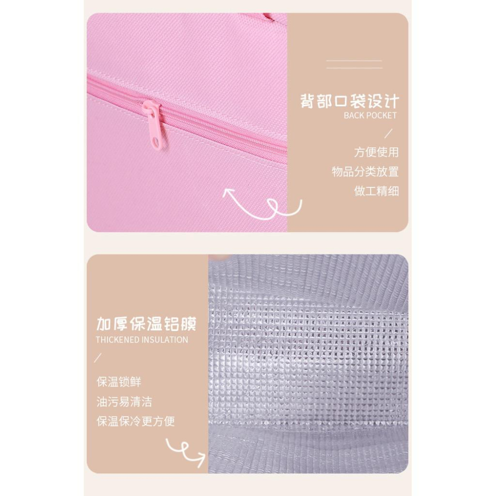 卡通立體便當袋 萌寵便當包 牛津布 便當袋 加厚鋁箔 飯盒袋 學生飯盒  方形保鮮袋  保溫袋 保冷袋-細節圖8