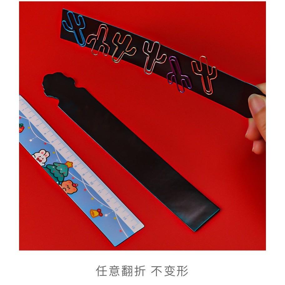 卡通聖誕磁性尺 學生獎勵 兒童學生用尺 磁性尺 15CM直尺 聖誕禮品 分享禮物-細節圖5