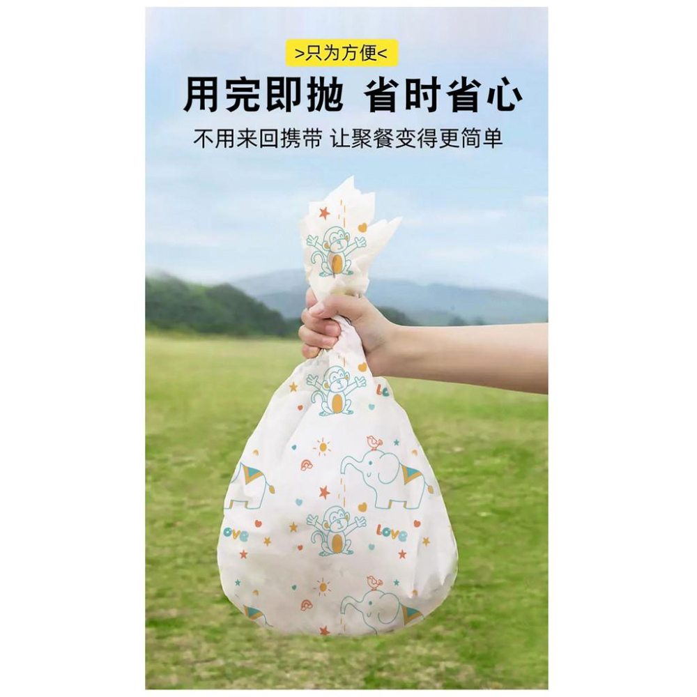 加厚野餐墊 加大便攜露營墊 一次性野餐墊 防水野餐墊 印花露營墊 戶外旅行 公園野餐 免洗野餐墊 加厚覆膜 無紡布防潮墊-細節圖6