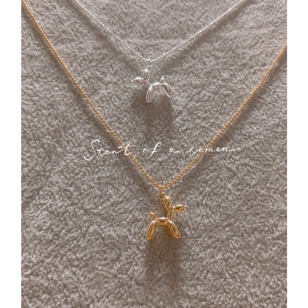 氣球狗簡約百搭項鏈🎈s925純銀-細節圖2