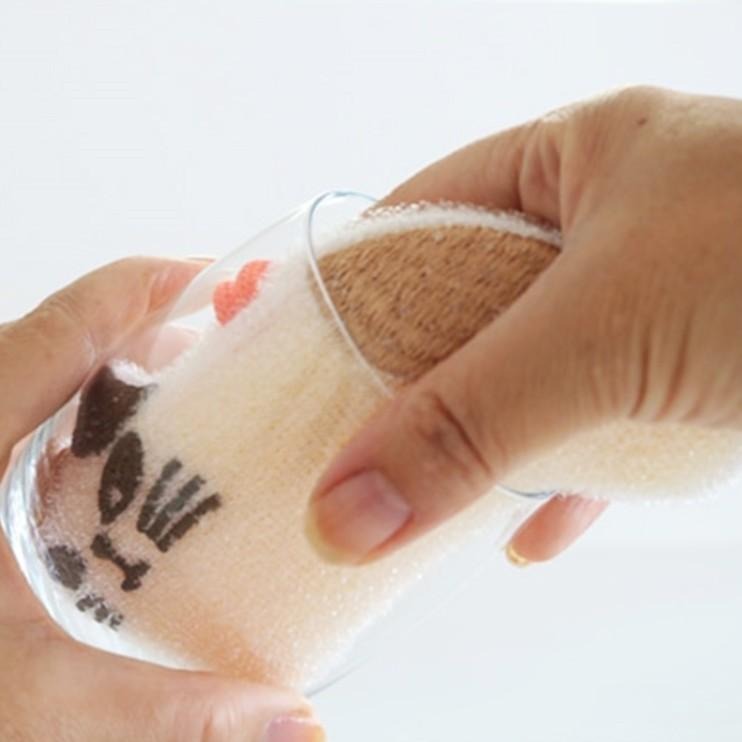 DECOLE 動物造型清潔海綿 刺蝟 青蛙 小魚 黑貓 招財貓 招財犬 菜瓜布 洗碗刷-細節圖8