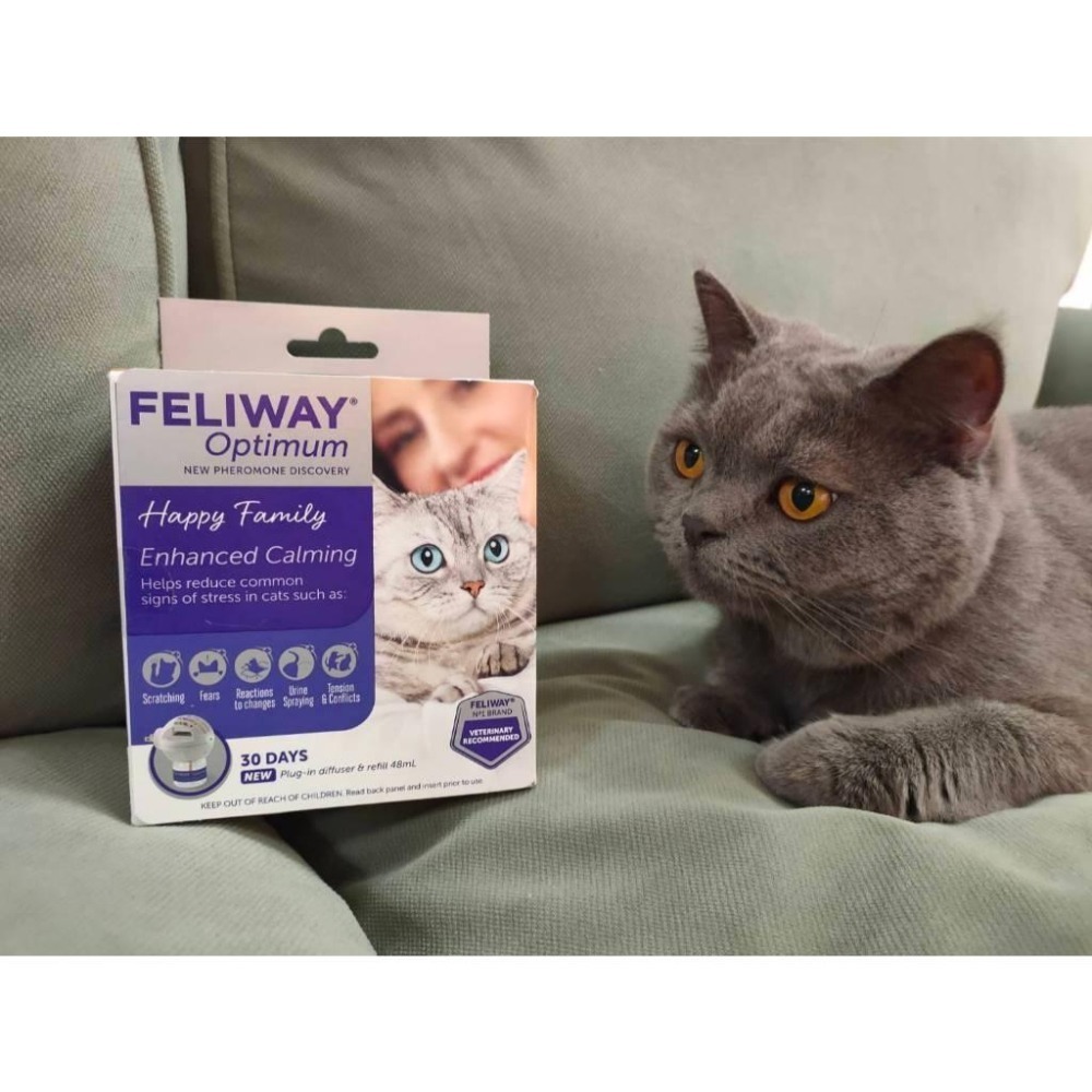法國FELIWAY Optimum Cat (30天套組48ml ) 增強鎮靜費洛蒙擴香 緩和貓咪情緒 ！最新款！補充罐-細節圖2