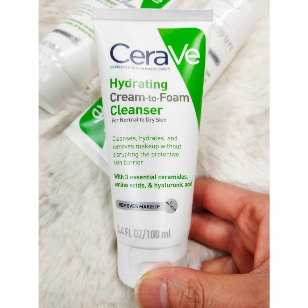 CeraVe適樂膚 溫和洗卸泡沫潔膚乳100/236ml臉專用洗+卸  溫和泡沫潔膚露88ml臉+身體 泡沫質地 洗面乳-細節圖4