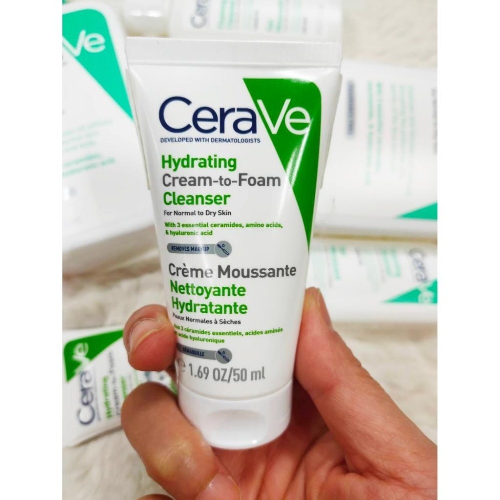 CeraVe適樂膚 溫和洗卸泡沫潔膚乳100/236ml臉專用洗+卸  溫和泡沫潔膚露88ml臉+身體 泡沫質地 洗面乳-細節圖5