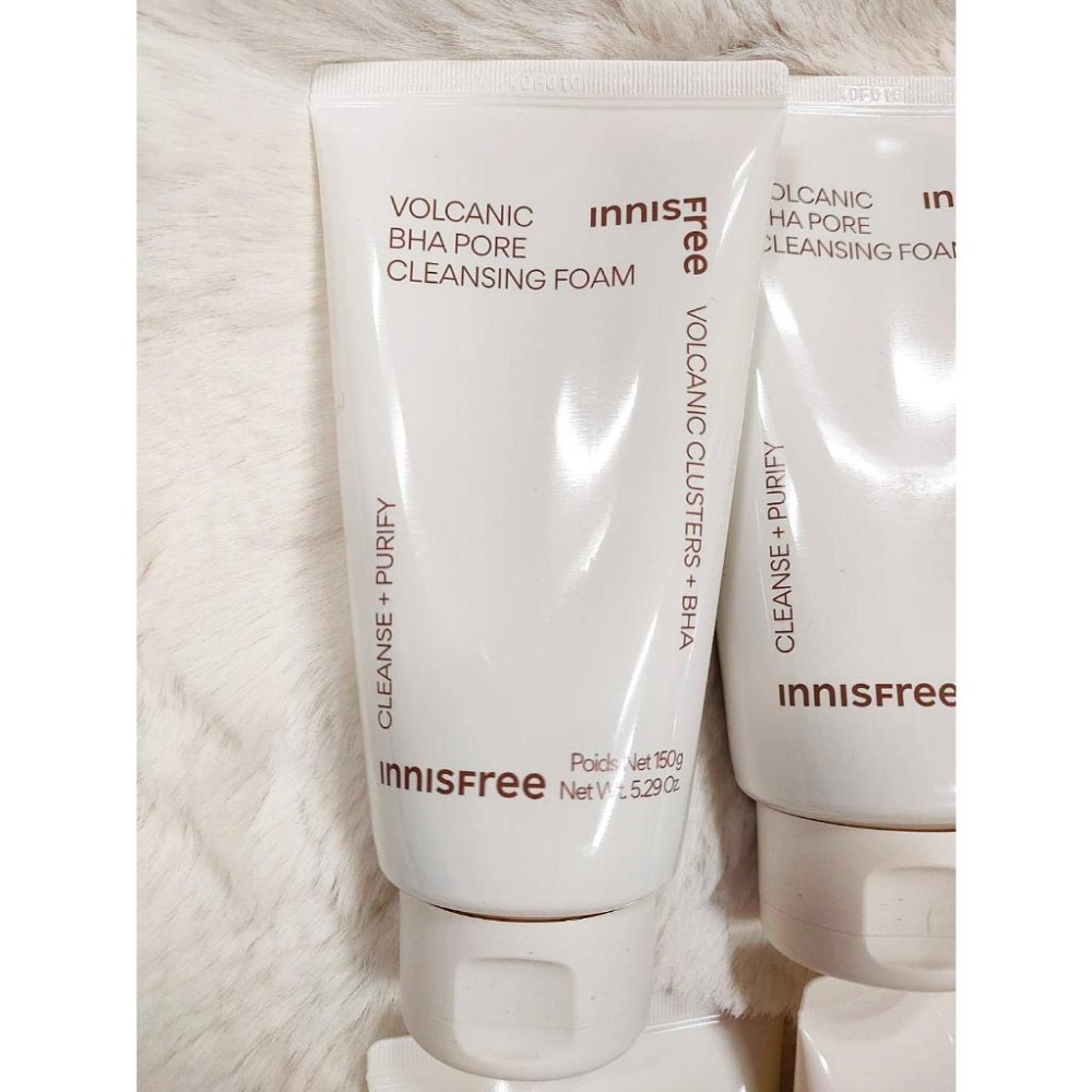 ‼️ 台灣公司貨‼️INNISFREE 火山泥毛孔調理(BHA) 綠茶保濕胺基酸 香榧鬥荳 橄欖維他命E潔面乳 150g-細節圖2