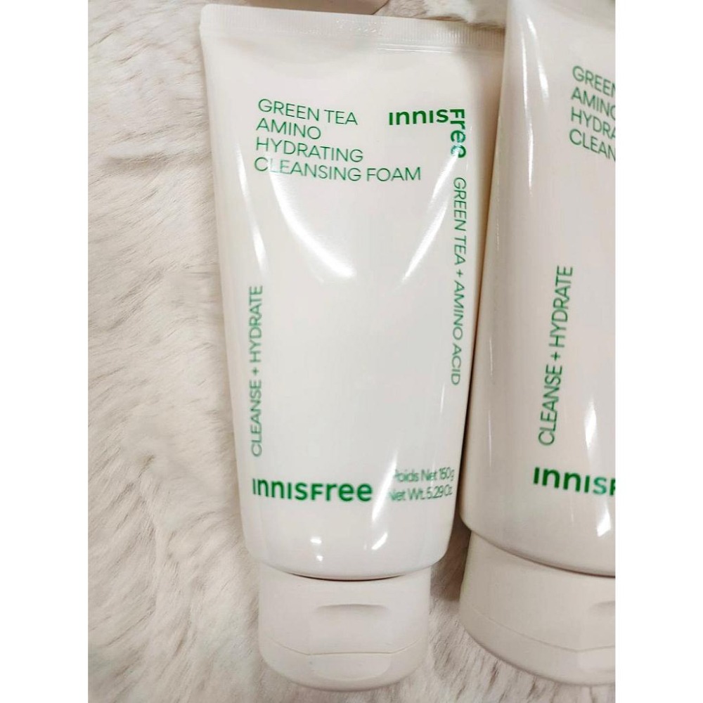 ‼️ 台灣公司貨‼️INNISFREE 火山泥毛孔調理(BHA) 綠茶保濕胺基酸 香榧鬥荳 橄欖維他命E潔面乳 150g-細節圖6