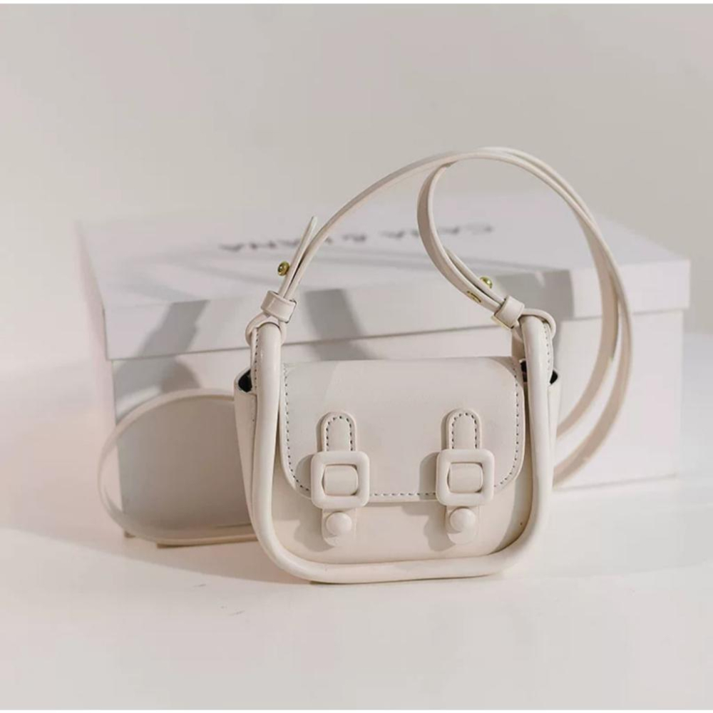 全新 簡約迷你翻蓋包 (Cetaphil舒特膚贈品)  百搭斜背包 小巧 精緻 單肩-細節圖3