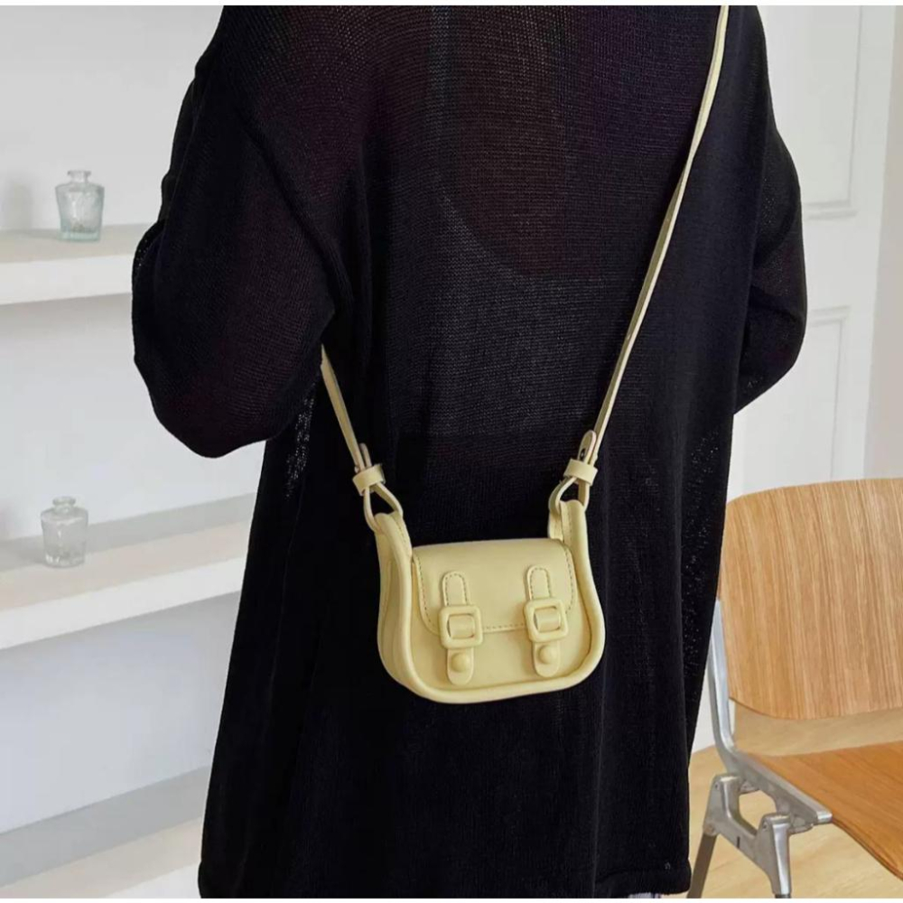 全新 簡約迷你翻蓋包 (Cetaphil舒特膚贈品)  百搭斜背包 小巧 精緻 單肩-細節圖4