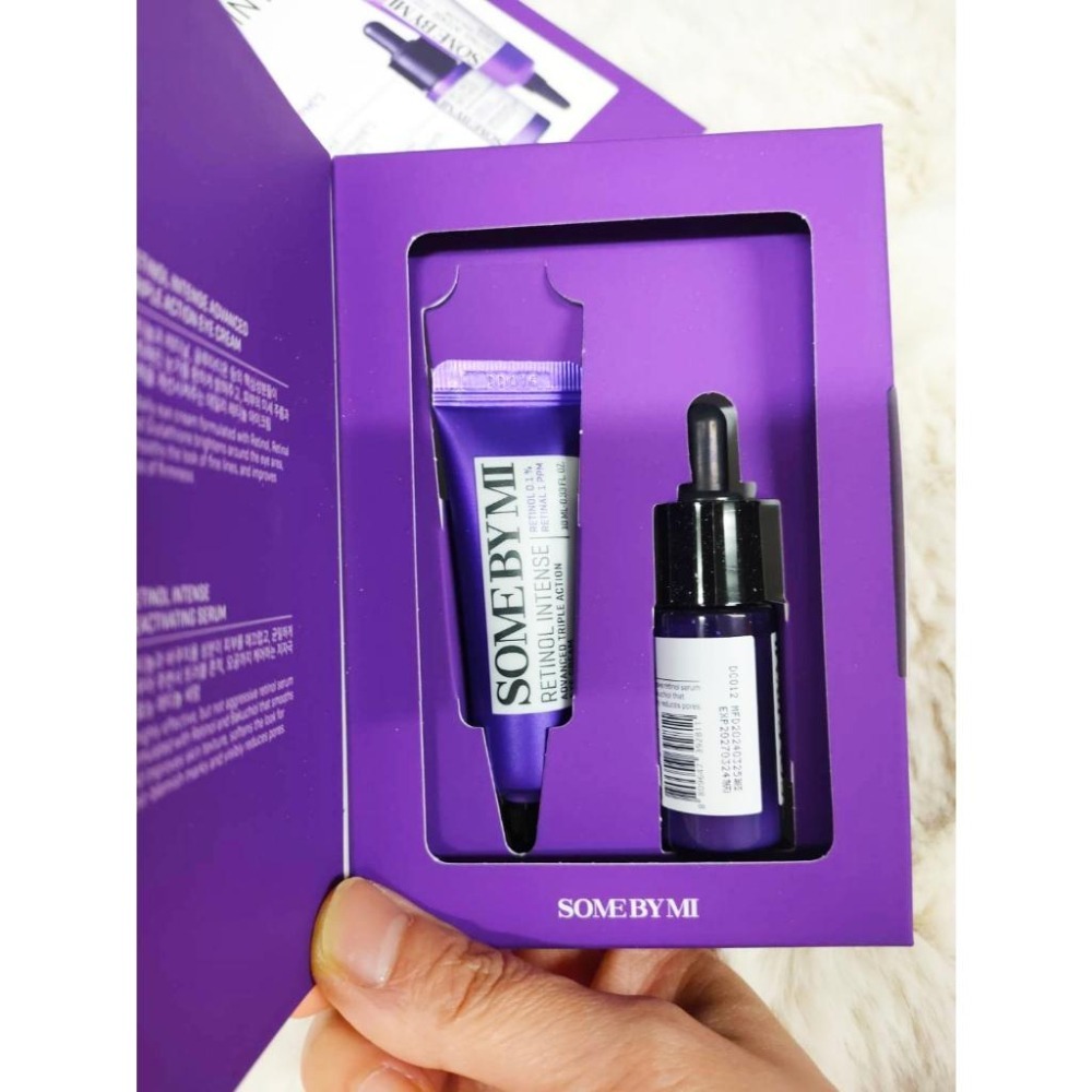 💜SOME BY MI 💜A醇 視黃醇 強效抗皺 迷你組合(眼霜10ml + 精華液10ml) 新手適用-細節圖2