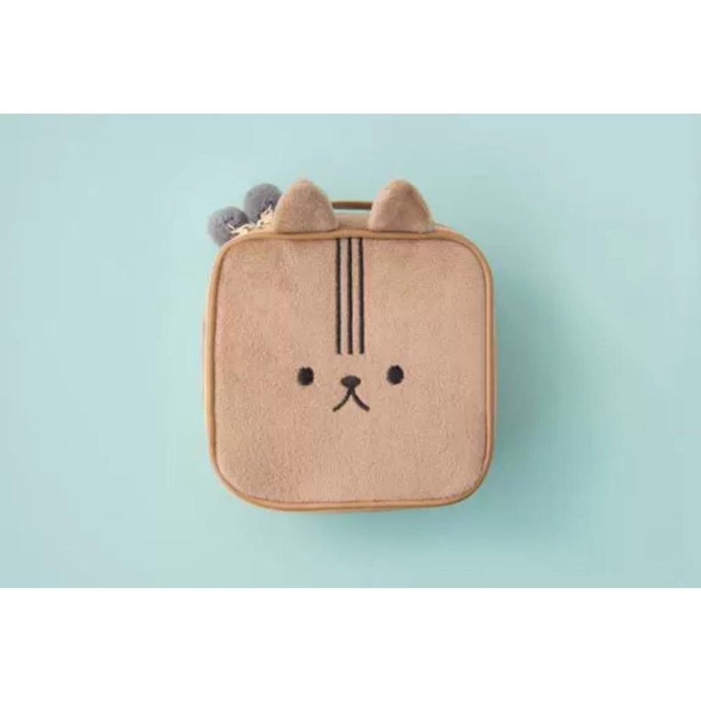 全新 淺粉兔子化妝包  卡其小貓咪化妝包 (Cetaphil舒特膚贈品)  絨毛 可愛 動物-細節圖4