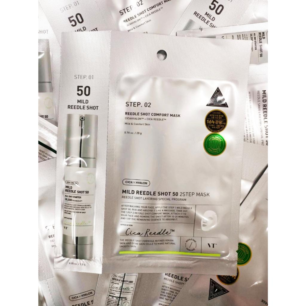 【VT】COSMETICS CICA老虎微晶面膜REEDLE 2STEP MASK(50/100/300/1000)-細節圖2