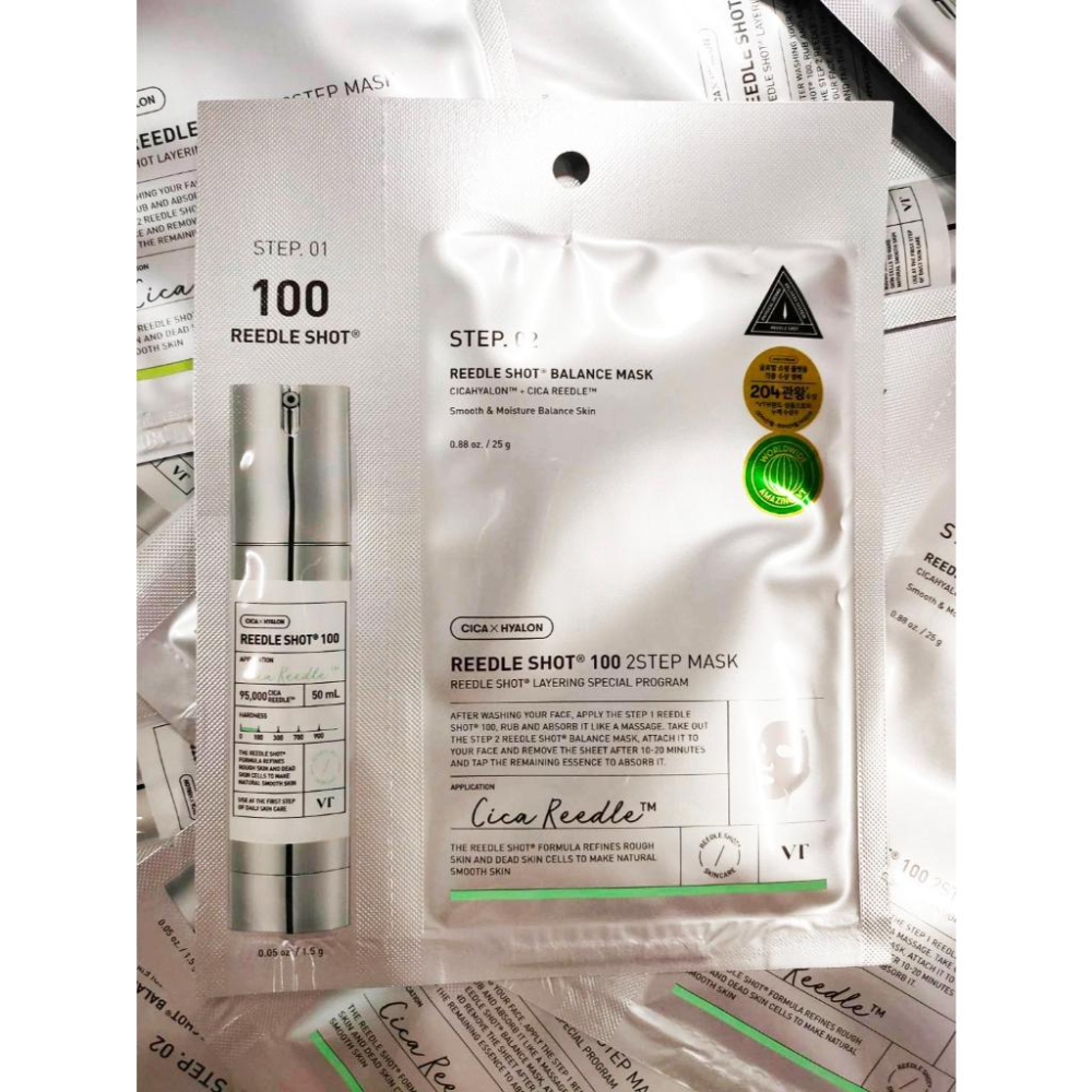 【VT】COSMETICS CICA老虎微晶面膜REEDLE 2STEP MASK(50/100/300/1000)-細節圖3