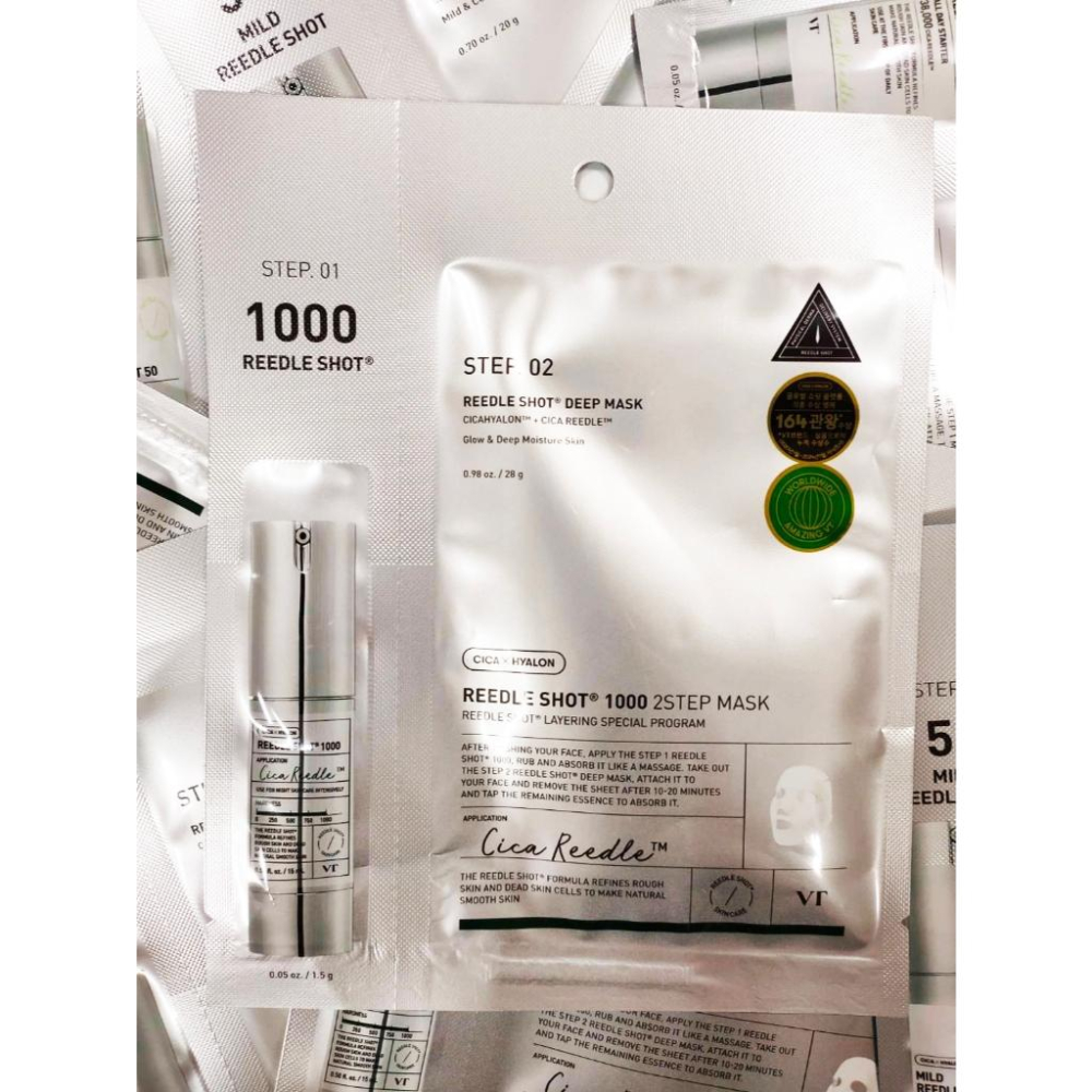 【VT】COSMETICS CICA老虎微晶面膜REEDLE 2STEP MASK(50/100/300/1000)-細節圖4