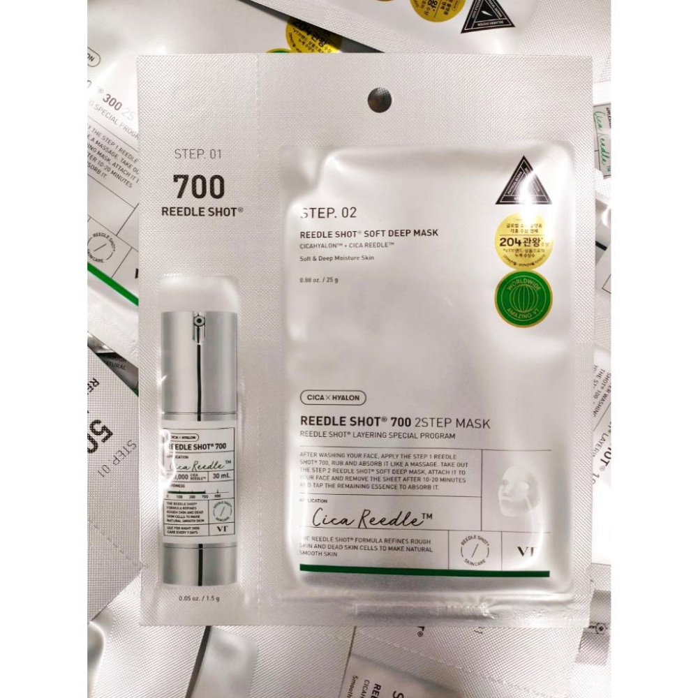 【VT】COSMETICS CICA老虎微晶面膜REEDLE 2STEP MASK(50/100/300/1000)-細節圖6