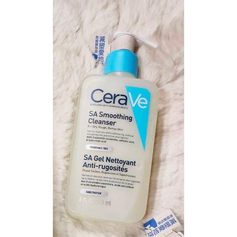 CeraVe適樂膚 水楊酸煥膚淨嫩潔膚露SA Renewing Cleanser 溫和泡沫潔膚露 473ml 臉+身體-細節圖2