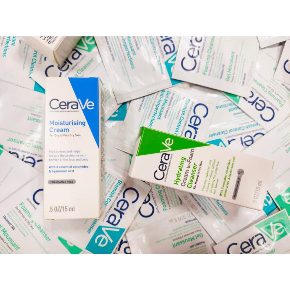 CeraVe適樂膚小樣旅行 SA多重酸 全效超級修護乳 長效潤澤修護/清爽保濕 輕柔/溫和泡沫潔膚/洗卸 淨膚抗粉痘潔面-細節圖3