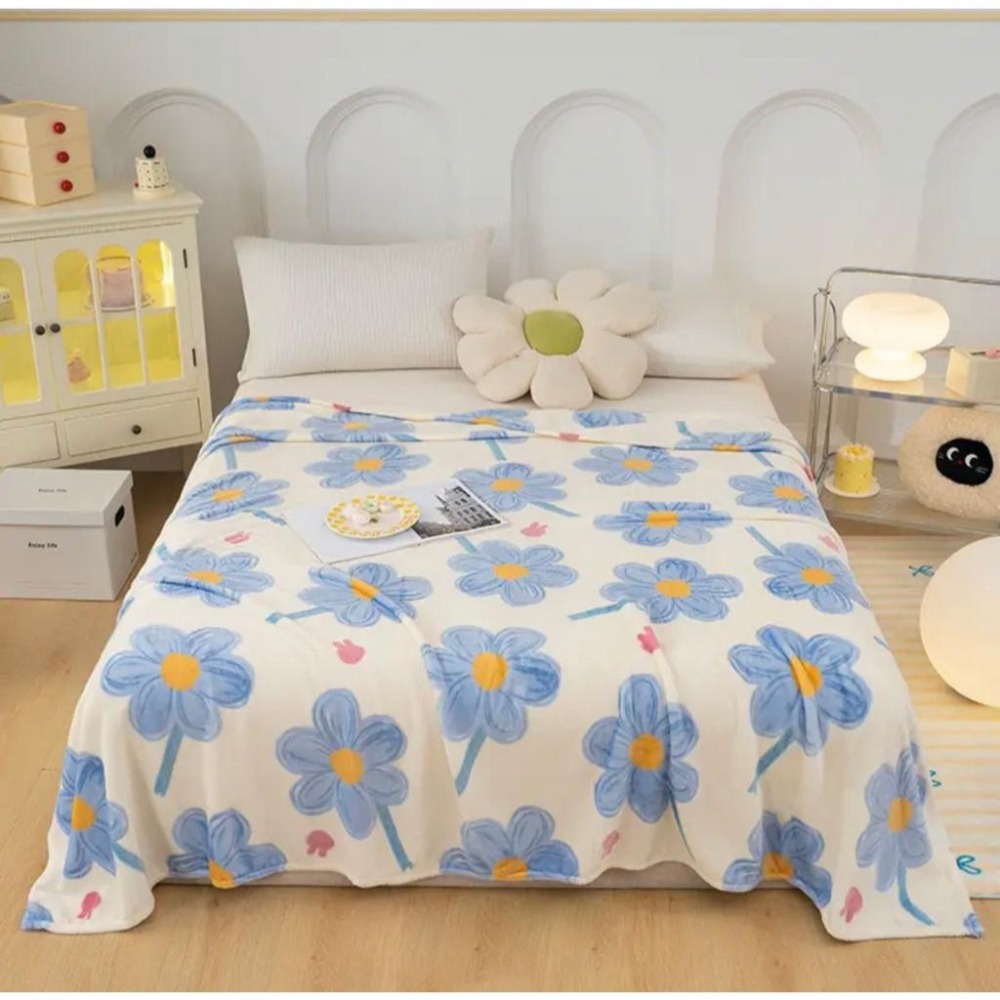 法蘭絨加厚毛毯 120*200cm (Cetaphil舒特膚贈品) 午睡毯 小毯子 小被被 雙人毛毯 沙發毛毯 珊瑚絨-細節圖2