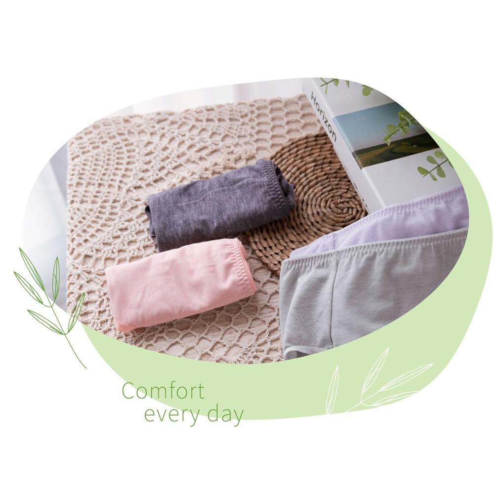 華歌爾-健康內褲 天竹纖維-NSC033PN 中腰三角褲(甜蜜粉)L-細節圖4