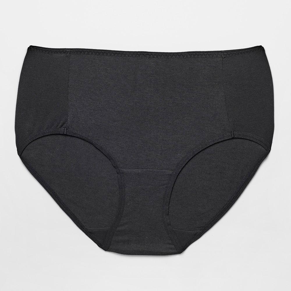 華歌爾-健康內褲 中腰三角褲 天絲萊(賽爾纖維) 冰灰黑NSC036FF // 甜莓粉NSC035LA   L-細節圖2