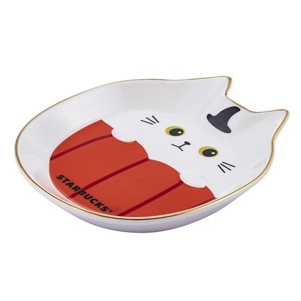 全新現貨  ■星巴克淘氣小貓馬克杯   ■星巴克南瓜小貓盤-細節圖2