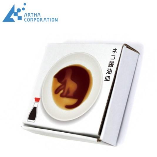 🐾日本帶回🐾  貓咪漸層造型   陶瓷立體  貓咪3D醬油碟醋碟調味盤醬油皿陶碟陶瓷碟子  貓奴必備-細節圖2