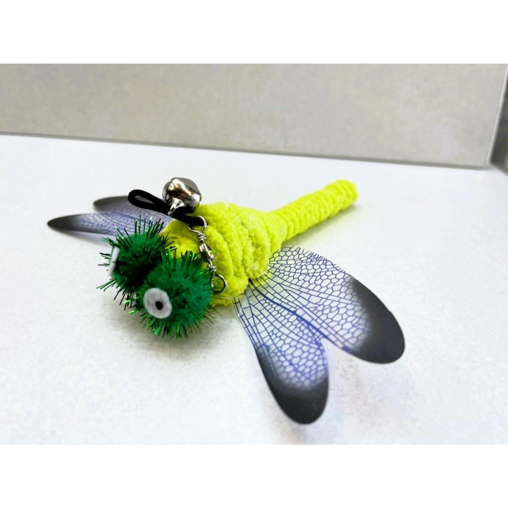 ✪四寶的店✪新型 逗貓棒 大蜻蜓 吊繩式 彩色繽紛 貓咪解悶玩具 自嗨-細節圖6