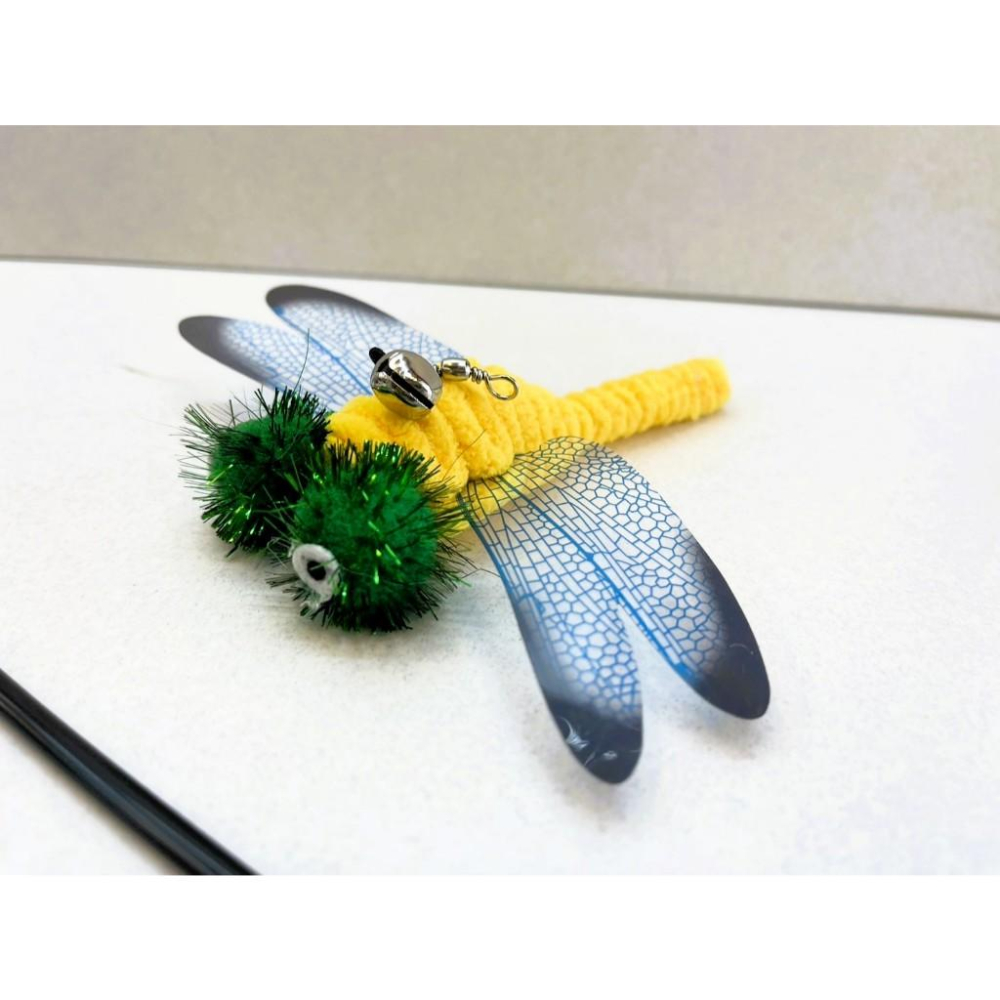 ✪四寶的店✪新型 逗貓棒 大蜻蜓 吊繩式 彩色繽紛 貓咪解悶玩具 自嗨-細節圖7