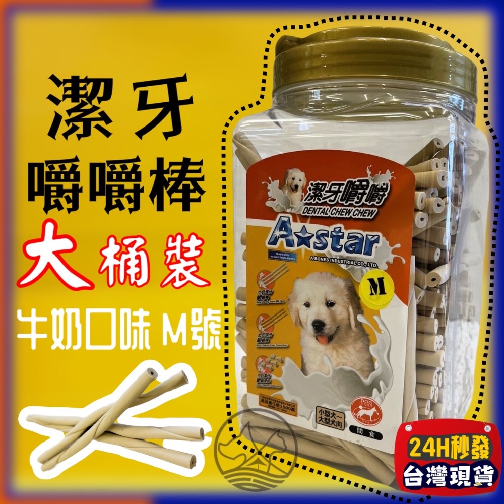 🌴牛奶嚼嚼棒 M號 1550g/桶
