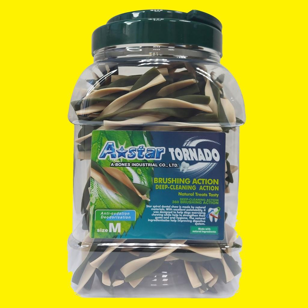 A-Star 漩力淨潔牙棒 S號 / M號 810g/桶 牛奶薑黃潔牙棒 狗 犬 潔牙骨 零食~附發票🌼四寶的店🌼-細節圖3