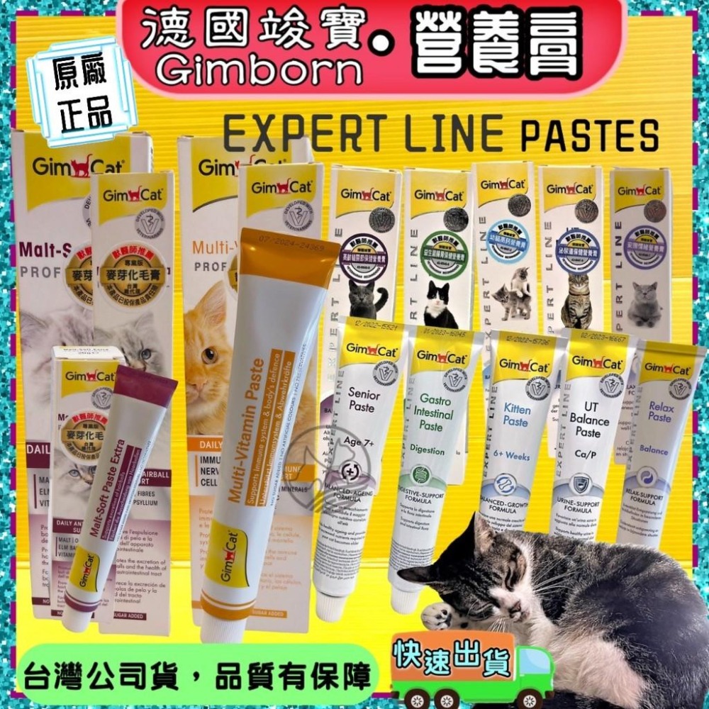 💖四寶的店💖德國 竣寶【雙效維他命膏５０ｇ起司＋１２種維他命50g/條】 GIMPET~附發票-細節圖3