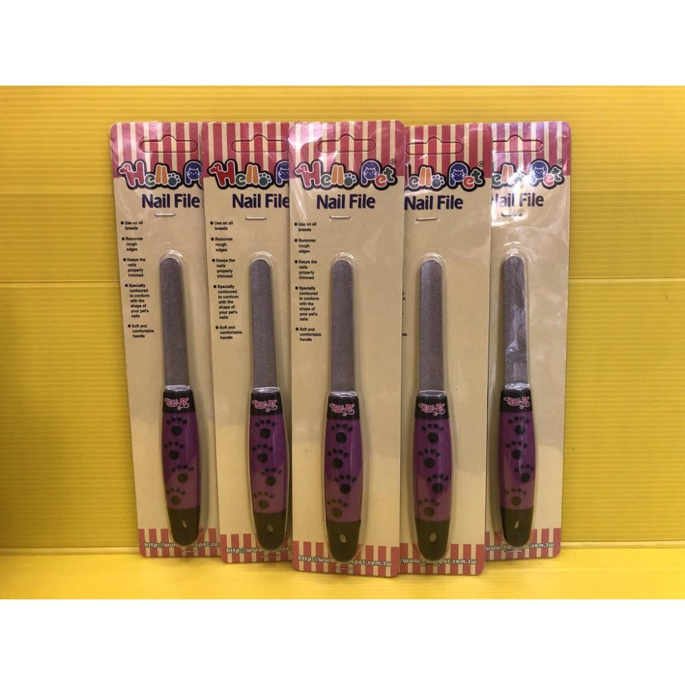 ✪四寶的店✪哈囉佩特【不鏽鋼 挫刀】防滑手把 Hello pet 指甲 挫刀 狗 手動磨甲器 貓 寵物 犬 狗-細節圖2