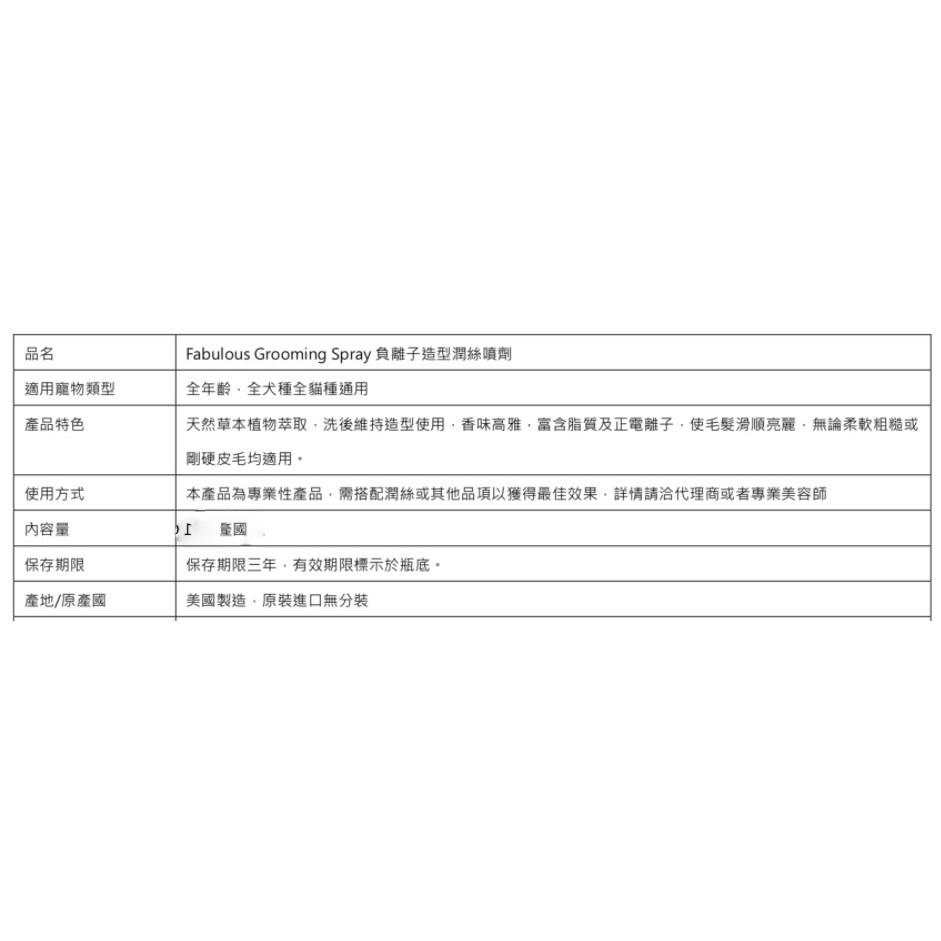 👍四寶的店👍頂尖➤負離子造型潤絲噴劑 355ml/瓶➤All System 美國 專業 寵物 犬 狗 貓~附發票-細節圖6