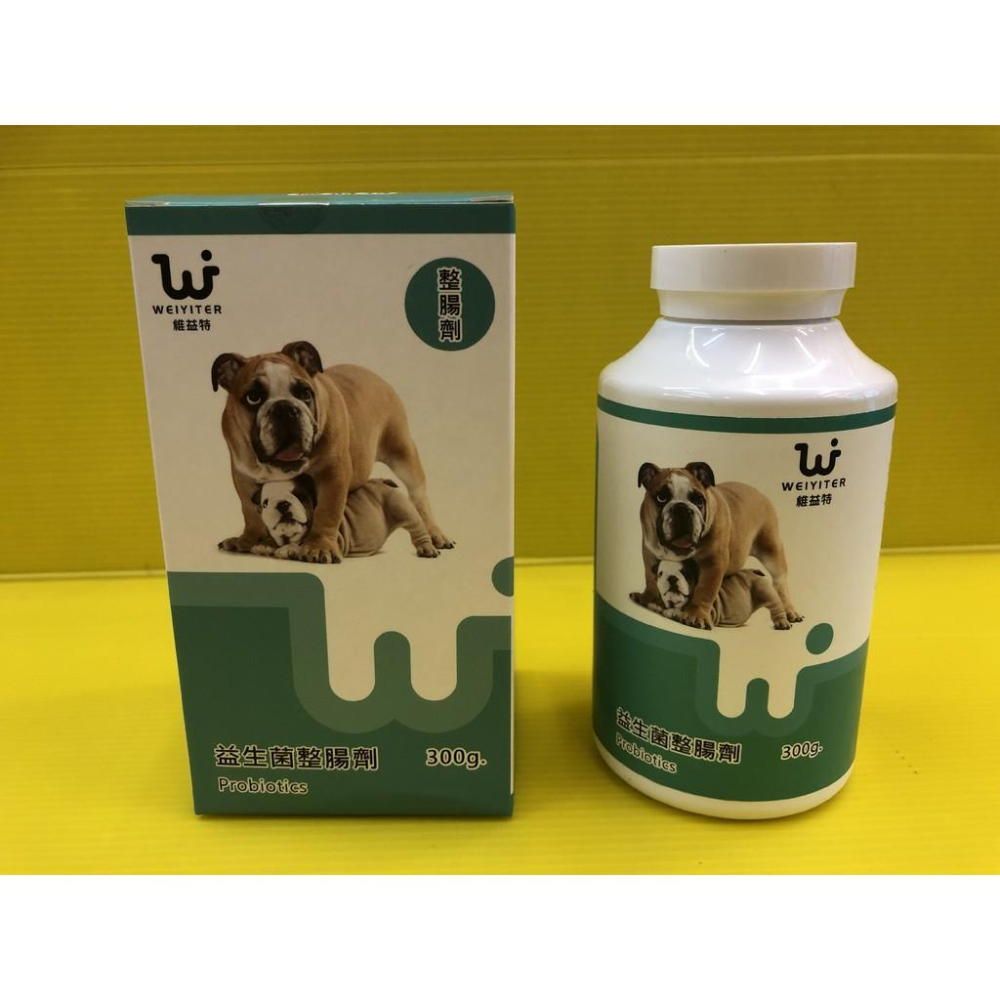 ✨四寶的店✨附發票~維益特【犬用 益生菌 整腸劑 300g/瓶】醫藥級 活菌成分 WEIYITER 犬用 營養品-細節圖3