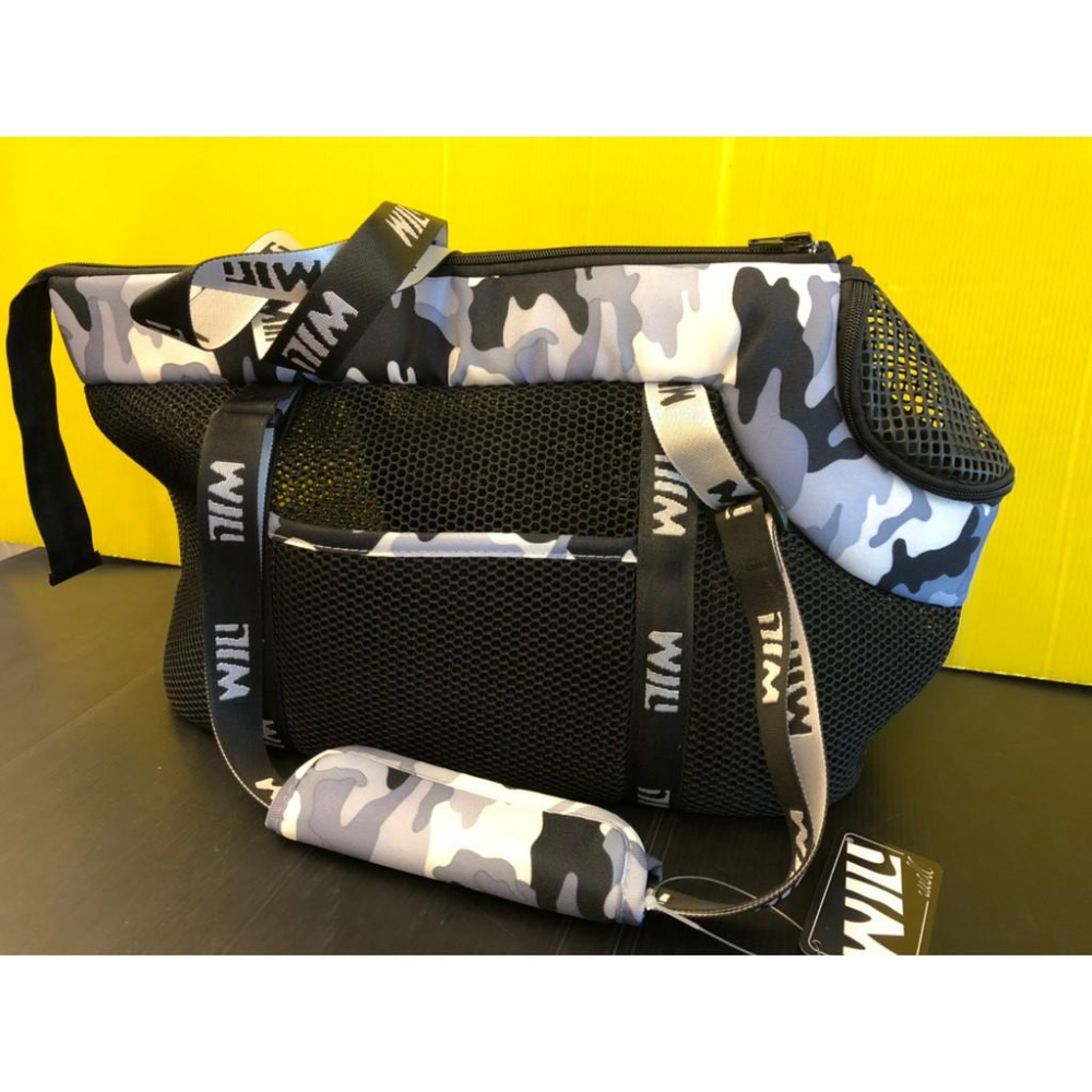 ✨四寶的店✨附發票~RB-02H 迷彩➤黑網➤三色 WILL 設計+寵物 極輕超透氣外出包可肩揹/大斜揹 犬 狗 貓-細節圖3