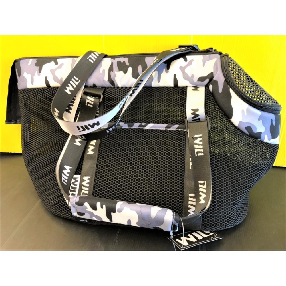 ✨四寶的店✨附發票~RB-04 迷彩➤黑網➤三色 WILL 設計+寵物 極輕超透氣外出包可肩揹/大斜揹 犬 狗 貓-細節圖3