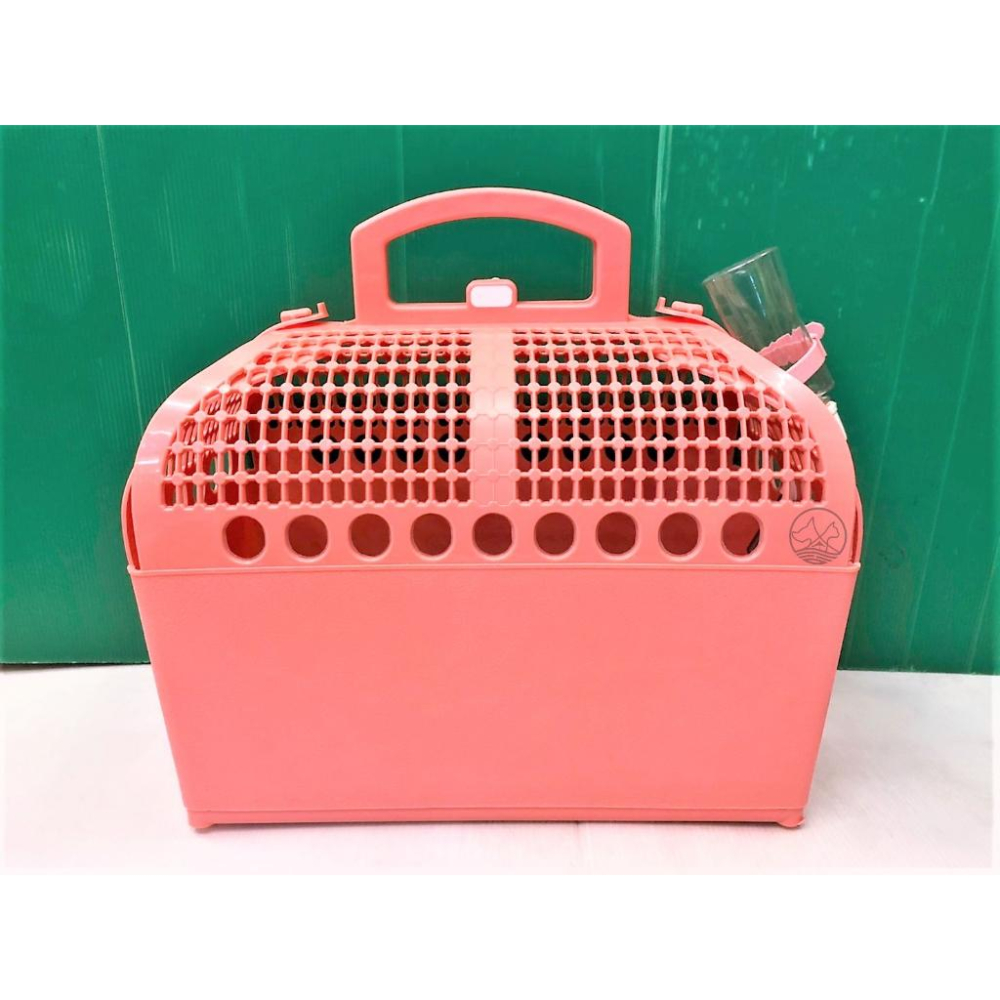 附發票~愛思沛 寵物輕便 外出籠【藍色H623~附水瓶】郊遊籃 輕便籠 籠子 兔子 貓咪籠 提籠 手提籠✪四寶的店✪-細節圖7