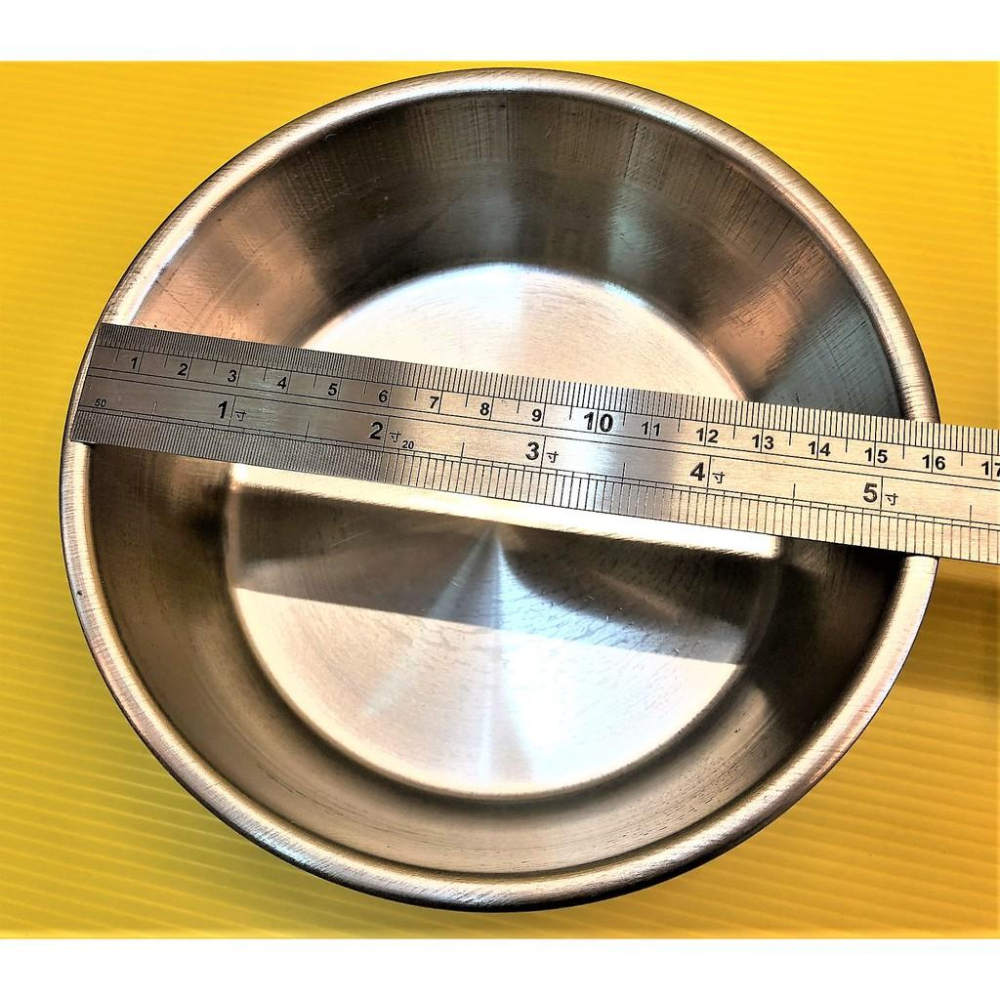 👍四寶的店👍狗碗➤2號 白鐵碗➤貓碗 兔碗 鐵深碗 圓碗 飼料碗-細節圖3