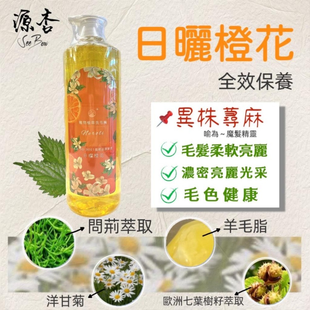 超大瓶 源杏 植萃洗毛精 玫瑰莊園 煥白系列 1050ml/瓶《犬 貓 狗 專用》寵物專用 沐浴 乳 露-細節圖5