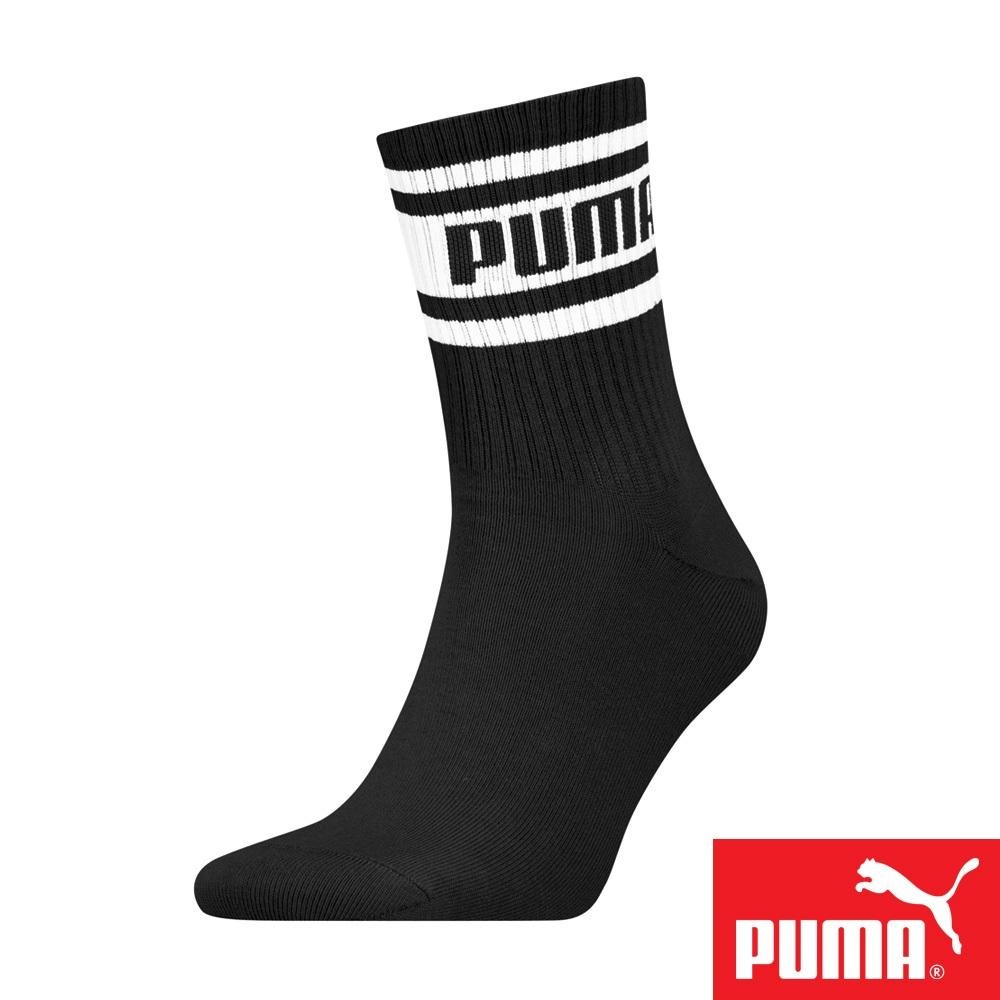 PUMA 男女款中短筒襪1雙裝 彪馬 跳豹 男襪 女襪 中筒襪 棉襪 柔軟 抗菌 除臭 耐磨 黑 白 白薄荷綠 米咖-細節圖2