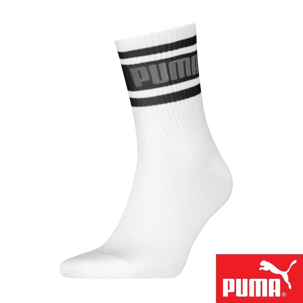 PUMA 男女款中短筒襪1雙裝 彪馬 跳豹 男襪 女襪 中筒襪 棉襪 柔軟 抗菌 除臭 耐磨 黑 白 白薄荷綠 米咖-細節圖3