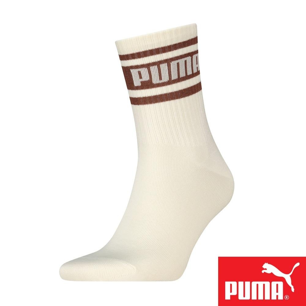 PUMA 男女款中短筒襪1雙裝 彪馬 跳豹 男襪 女襪 中筒襪 棉襪 柔軟 抗菌 除臭 耐磨 黑 白 白薄荷綠 米咖-細節圖5