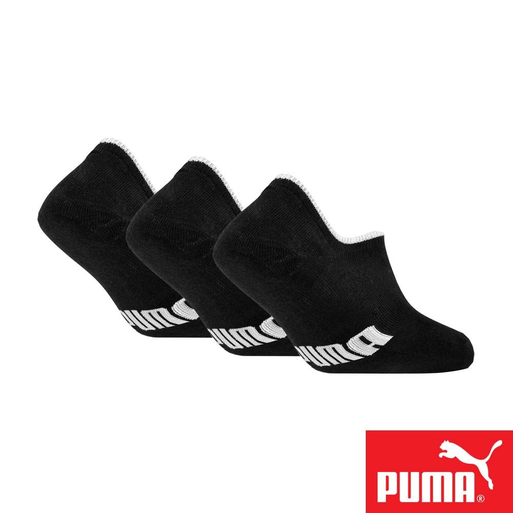 PUMA 男女款隱形船襪3雙裝 彪馬 跳豹 男襪 女襪 隱形襪 棉襪 柔軟 抗菌 除臭 透氣 排汗 耐磨 黑 白/灰/黑-細節圖3