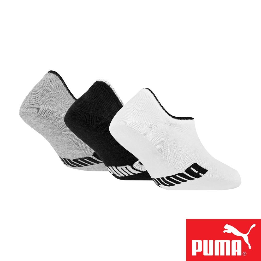 PUMA 男女款隱形船襪3雙裝 彪馬 跳豹 男襪 女襪 隱形襪 棉襪 柔軟 抗菌 除臭 透氣 排汗 耐磨 黑 白/灰/黑-細節圖5