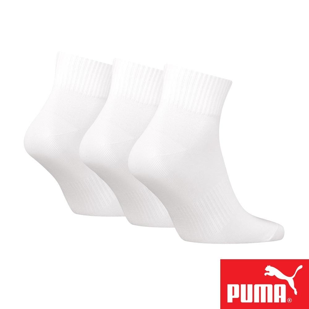PUMA 男女款短筒襪3雙裝 彪馬 跳豹 男襪 女襪 襪子 運動襪 腳踝襪 棉襪 柔軟 抗菌 除臭 減壓 耐磨 黑 白-細節圖5
